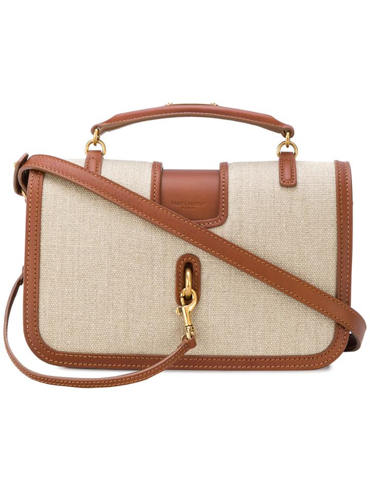 Saint Laurent Charlotte Cross-body Bag - Brown
