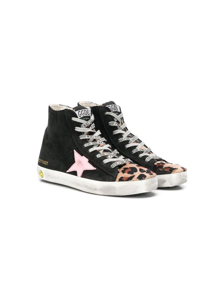 Golden Goose Kids Teen Francy Hi-top Sneakers - Black