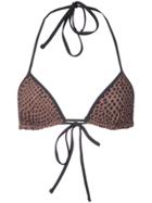 Dvf Diane Von Furstenberg Abstract Dot Bikini Top - Brown