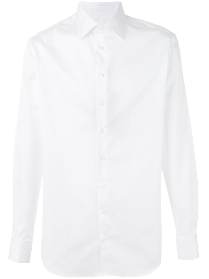 Giorgio Armani Long-sleeve Shirt, Men's, Size: 40, White, Cotton