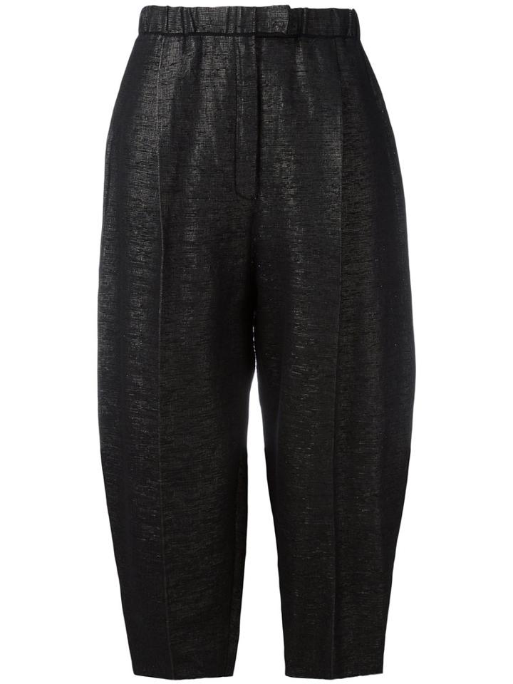 Boboutic - Balloon Cropped Pants - Women - Cotton/polyamide/polyurethane - M, Black, Cotton/polyamide/polyurethane