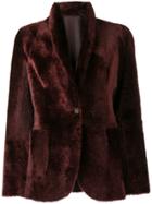 Brunello Cucinelli Fur Blazer - Red