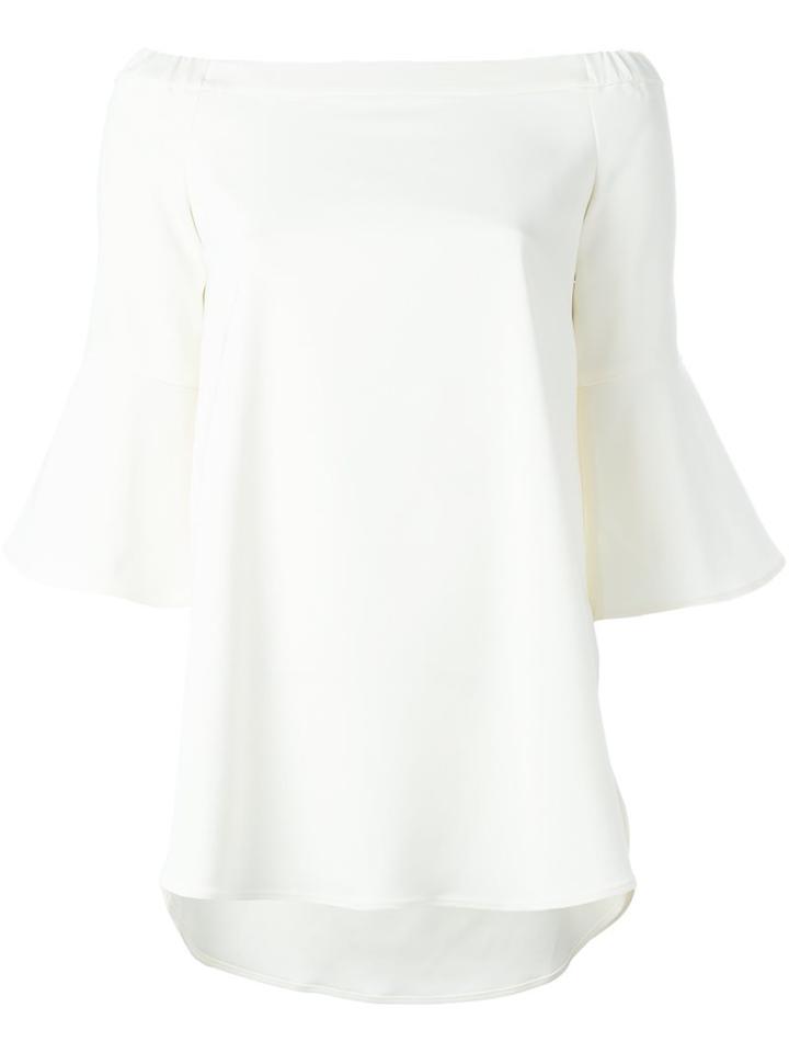 Tibi Off Shoulders Flared Blouse
