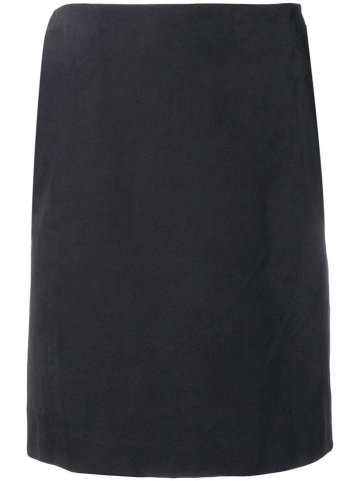 Gianfranco Ferre Vintage 1990's Straight Slit Skirt - Black