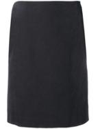 Gianfranco Ferre Vintage 1990's Straight Slit Skirt - Black