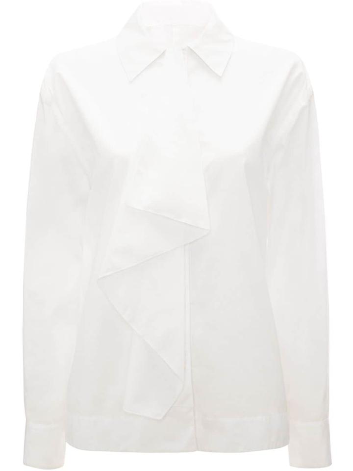 Jw Anderson Scarf Drape Shirt - White
