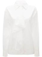 Jw Anderson Scarf Drape Shirt - White