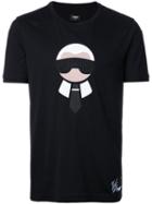 Fendi 'karl Loves Fendi' T-shirt, Men's, Size: 50, Black, Cotton