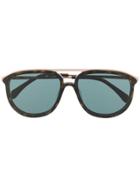 Zadig & Voltaire Aviator Shaped Sunglasses - Black