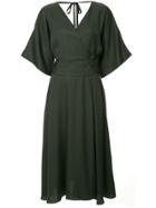 Ginger & Smart Merge Flared Midi Dress - Green