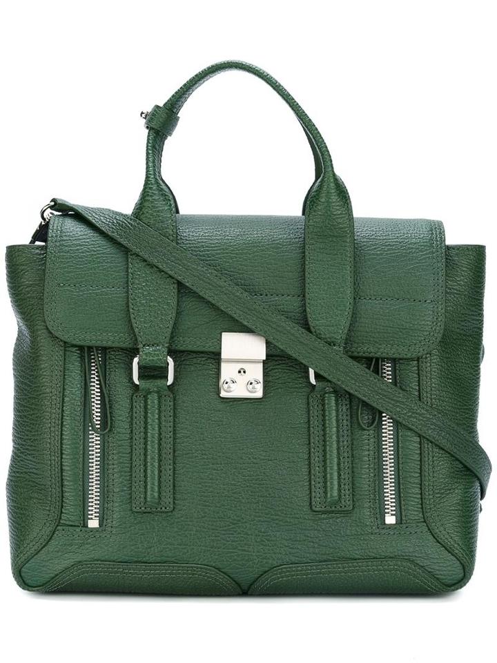 3.1 Phillip Lim 'pashli' Satchel, Women's, Green, Calf Leather