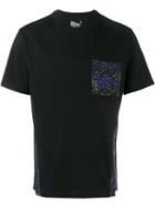White Mountaineering Camouflage Print T-shirt, Size: 2, Blue, Cotton/rayon/linen/flax