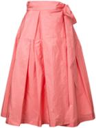 Jil Sander Navy Midi Full Skirt, Women's, Size: 34, Pink/purple, Polyester