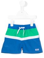 Boss Kids - Colour Block Swim Shorts - Kids - Polyester - 24 Mth, Blue
