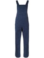 A.p.c. Melange Overalls, Women's, Size: 38, Blue, Silk/cotton/linen/flax/viscose