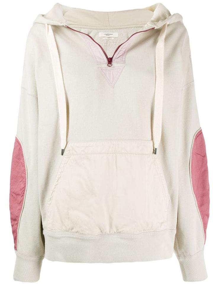 Isabel Marant Étoile Nansyl Contrasting Panel Hoodie - Neutrals