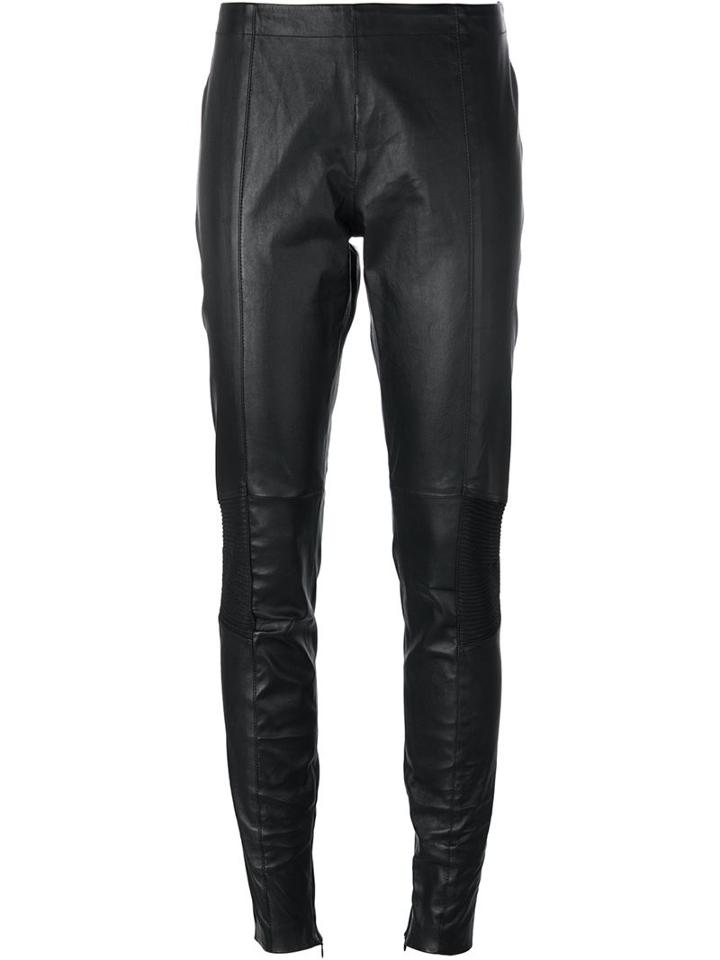 A.f.vandevorst '161 Path' Trousers, Women's, Size: 38, Black, Goat Skin