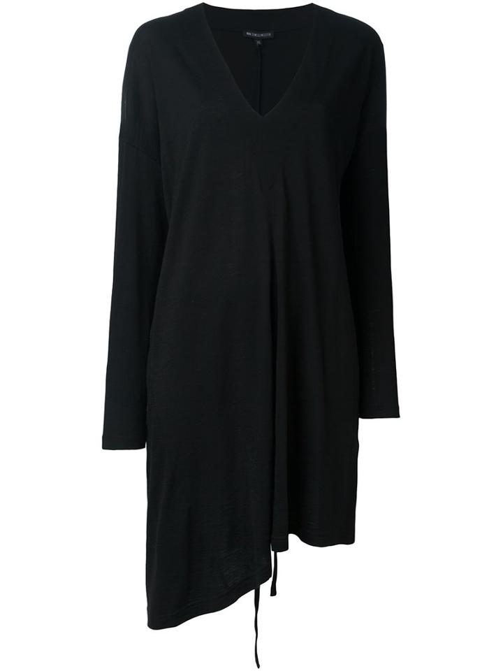 Ann Demeulemeester Asymmetric V-neck Dress