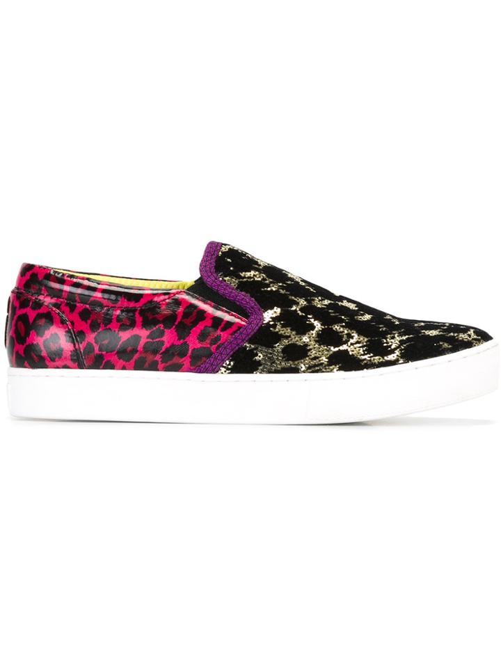 Marc Jacobs Leopard Print Slip-on Sneakers - Multicolour