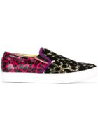 Marc Jacobs Leopard Print Slip-on Sneakers - Multicolour