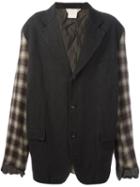 Comme Des Garçons Vintage Contrasting Panel Jacket, Men's, Size: Large, Grey