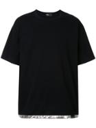 Kolor Contrast-hem T-shirt - Black