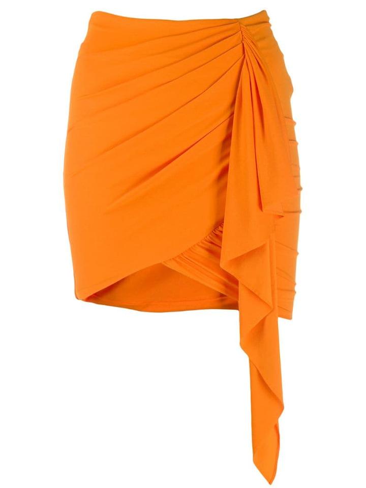 Alexandre Vauthier Draped Mini Skirt - Orange