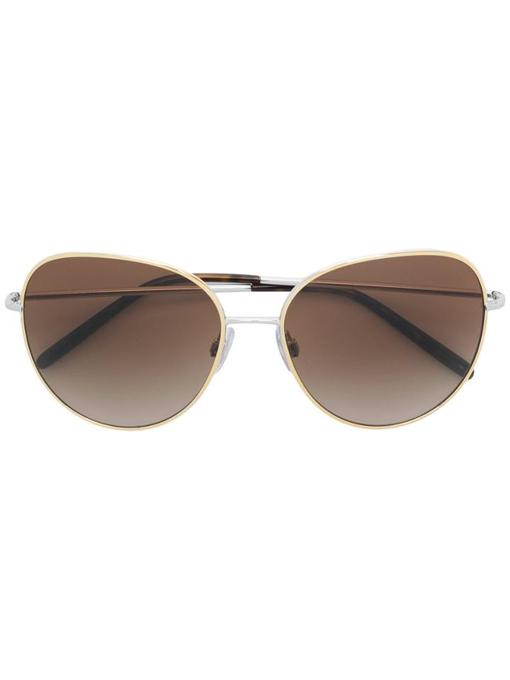 Dolce & Gabbana Eyewear Round Sunglasses - Metallic