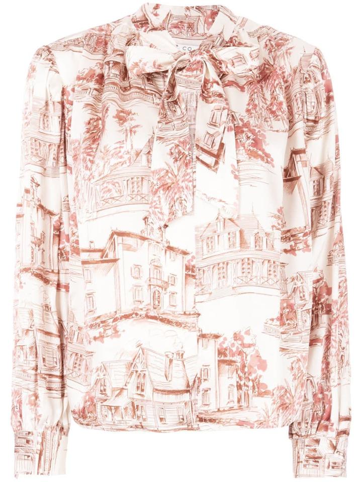 Co Pussy Bow Blouse - White