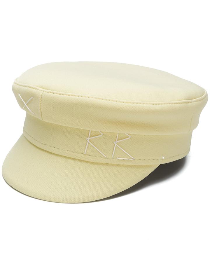 Ruslan Baginskiy Embroidered Greek Fishermans Hat - Yellow & Orange