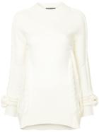 Y / Project Braided Knit Detail Sweater - White