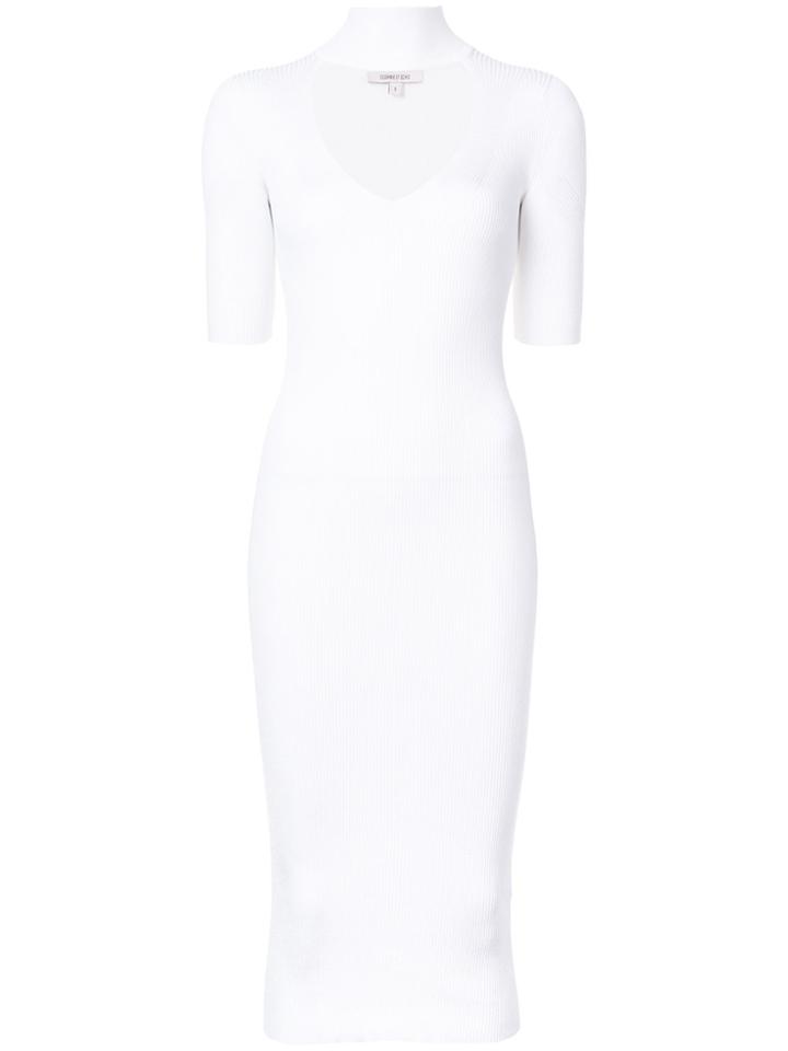 Cushnie Et Ochs Choker Midi Dress - White