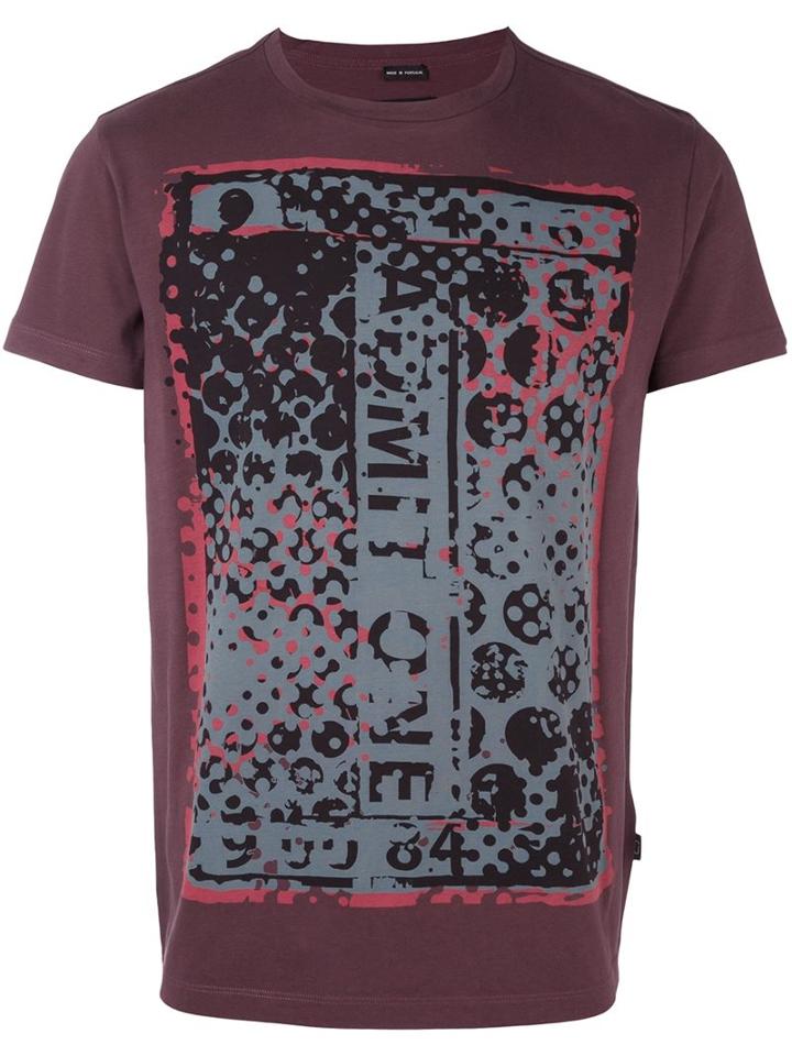 Marc Jacobs Abstract Print T-shirt, Men's, Size: Large, Pink/purple, Cotton