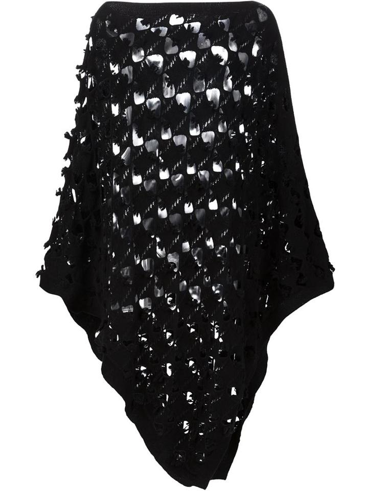 Barrie Crochet Knit Poncho