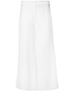 Rodebjer Cropped Trousers, Women's, Size: Medium, White, Viscose/cotton/spandex/elastane