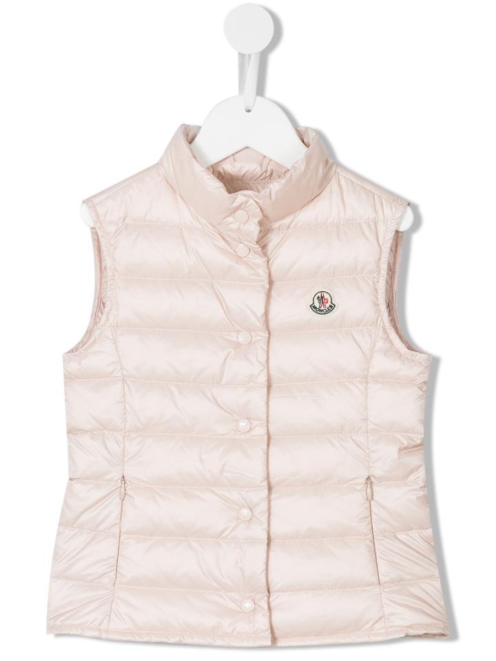 Moncler Kids - Snap Fastening Gilet - Kids - Feather Down/polyamide - 6 Yrs, Pink/purple