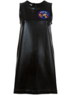 Love Moschino Chest Patch Shift Dress, Women's, Size: 44, Blue, Cotton/polyester/viscose