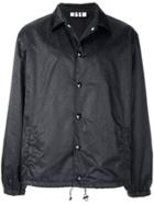 Msgm Branded Lightweight Jacket - Black