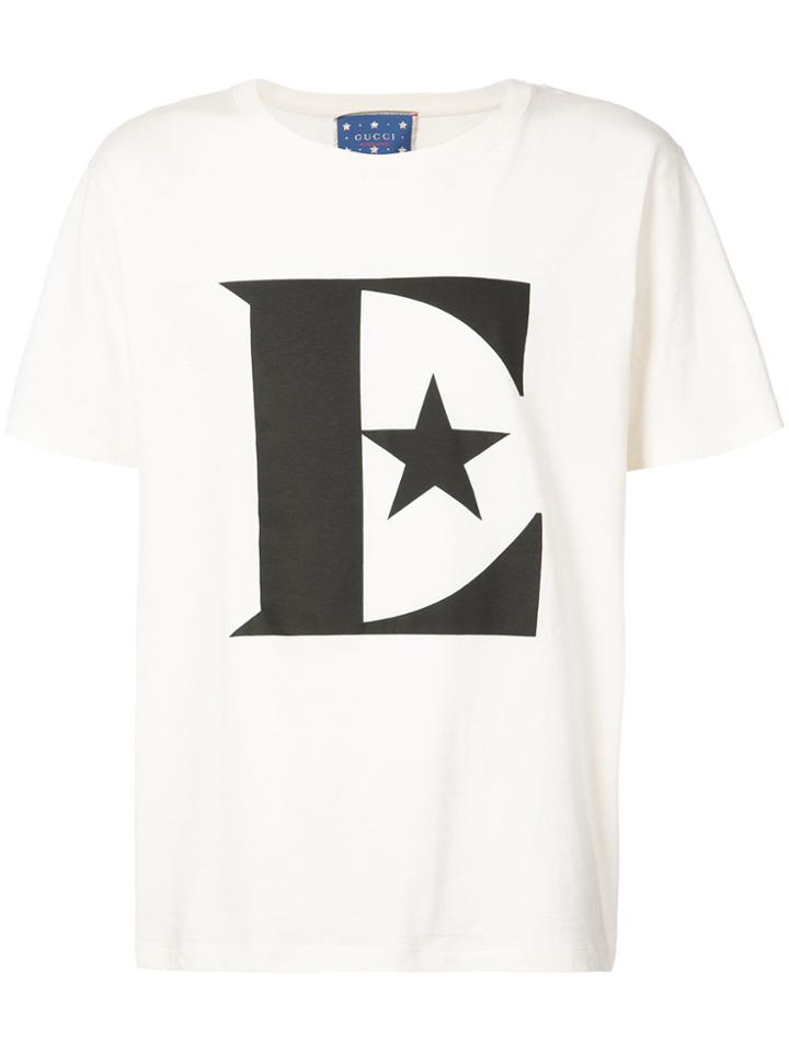 Gucci E Star T-shirt - White