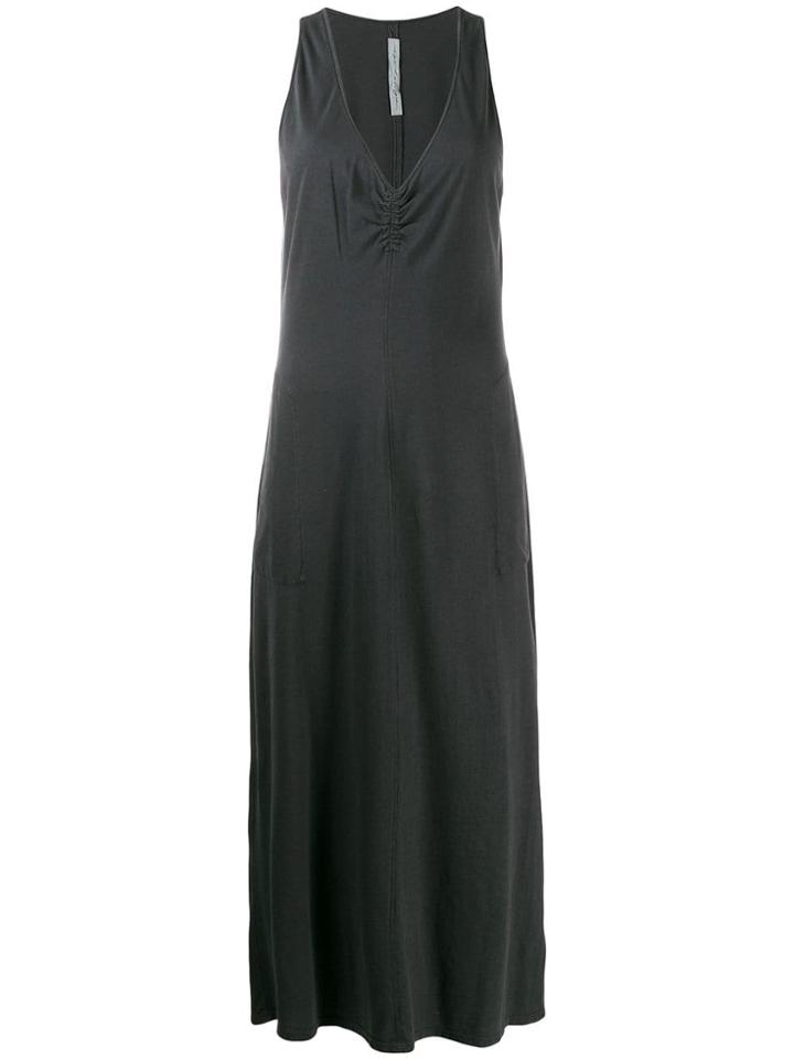 Raquel Allegra V-neck Midi Dress - Black