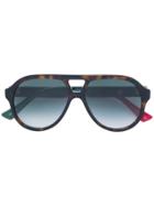 Gucci Eyewear Aviator Tinted Sunglasses - Brown