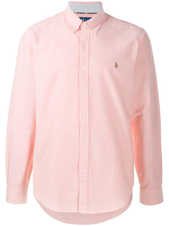 Polo Ralph Lauren Logo Embroidered Button Down Shirt - Orange
