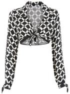 Amir Slama Lace Up Top - Black