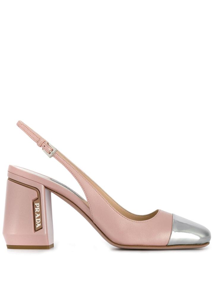 Prada Resort Slingback Pumps - Pink