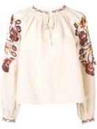Ulla Johnson Floral Embroidered Blouse - Neutrals