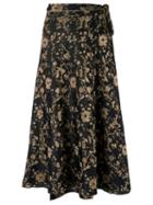 Gig - Floral Pattern Skirt - Women - Polyamide - P, Women's, Black, Polyamide