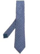 Lanvin Arrow Pattern Printed Tie - Blue