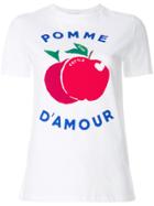 Être Cécile Pomme D'amour Print T-shirt - White
