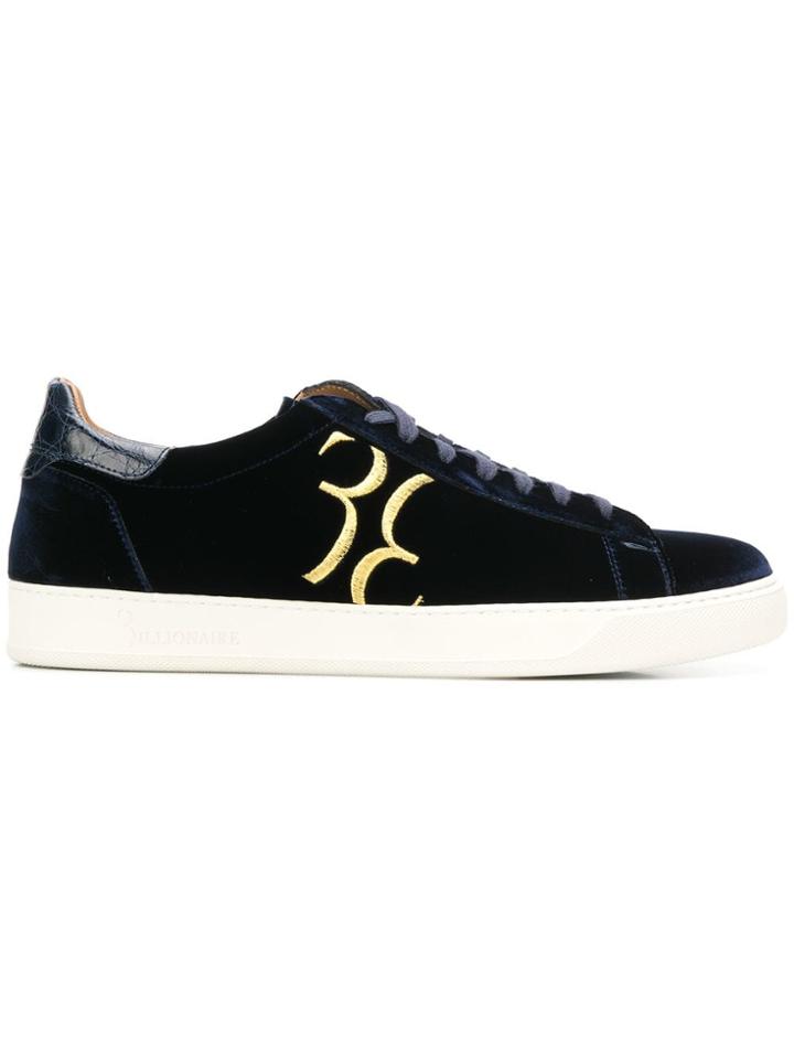 Billionaire Lace Up Trainers - Blue