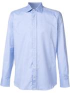 Etro Jacquard Shirt, Men's, Size: 43, Blue, Cotton